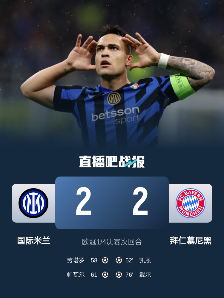 黑色3分鐘！拜仁3分鐘丟2球遭國(guó)米淘汰 去年3分鐘丟2球遭皇馬絕殺
